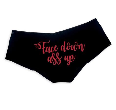Face Down Ass Up Panties Sexy Funny Slutty Panties Booty Etsy Australia