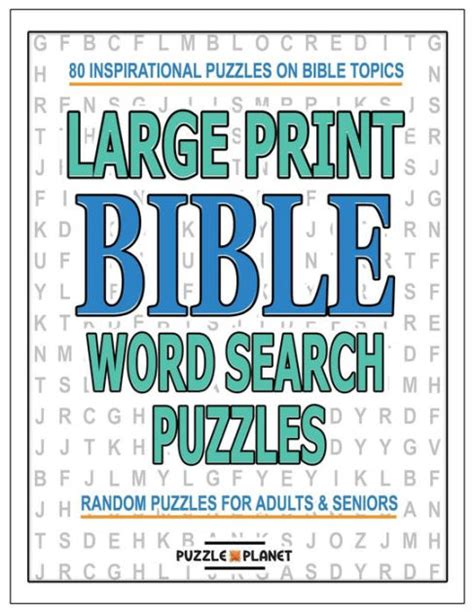 Large Print Bible Word Search Puzzles Bible Word Search