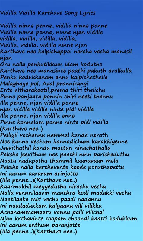 Lyrics for top songs by malayalam christian songs. Malayalam MP3 Songs Download & Play Free Malayalam Songs ...