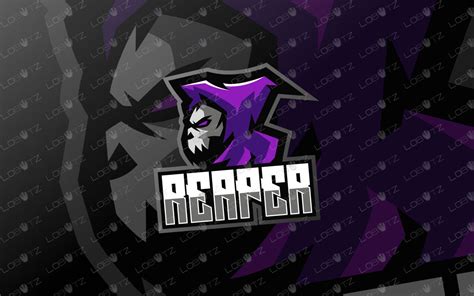 Grim Reaper Mascot Logo Premade Reaper Mascot Logo For Sale Lobotz Ltd