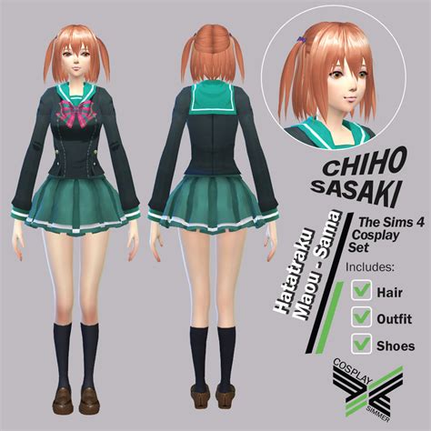 Anime Video Game Custom Content The Sims 4 Hataraku Maou Sama