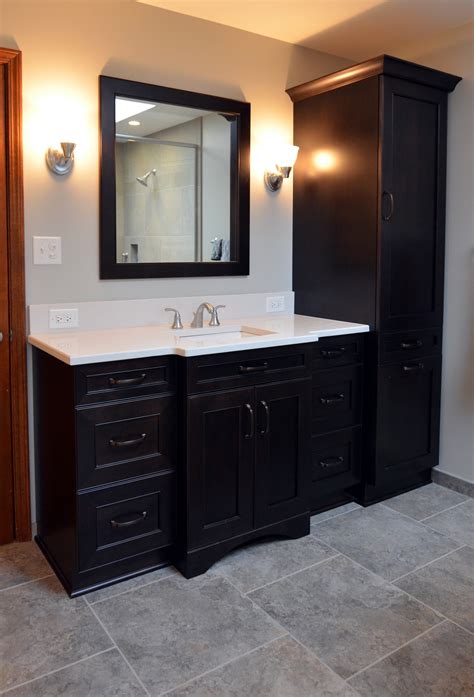 The main reason for this is that you may need to fill a width greater than what a single cabinet can fill. 2 Second Vanity Area with a Custom Pantry Cabinet. | The ...