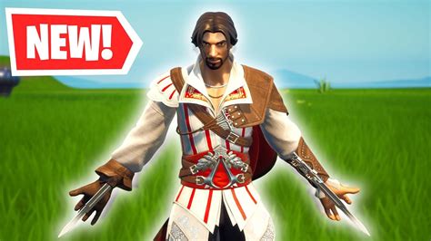 Ezio Auditore Skin Gameplay Review In Fortnite Assassins Creed