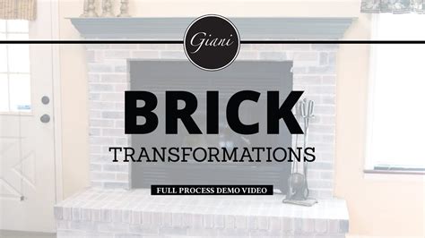 Giani Brick Transformations Whitewash Instructional How To Video