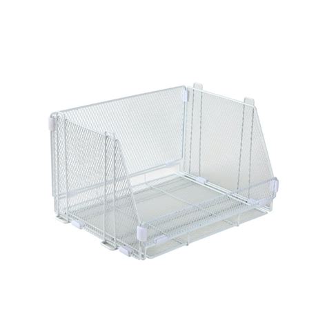 Mainstays 2 Pack Clear Plastic Stackable Storage Bins