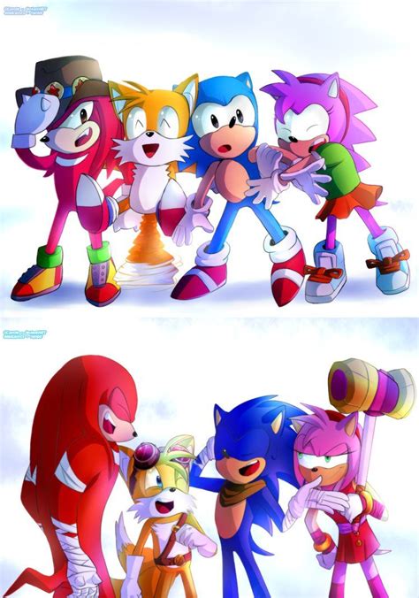Classic To Boom By Gcoyote On Deviantart Sonic Funny Sonic And Amy