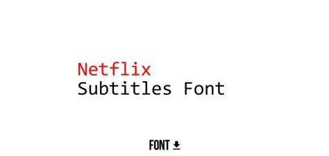 Netflix Subtitle Font Graphic Pie