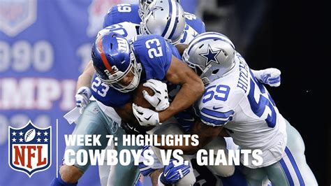 Cowboys Vs Giants Week 7 Highlights Nfl Youtube