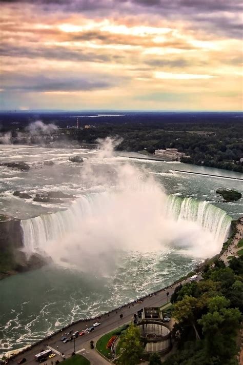 Niagara Falls Sunset Stock Photo Image Of Niagara Ontario 16507596