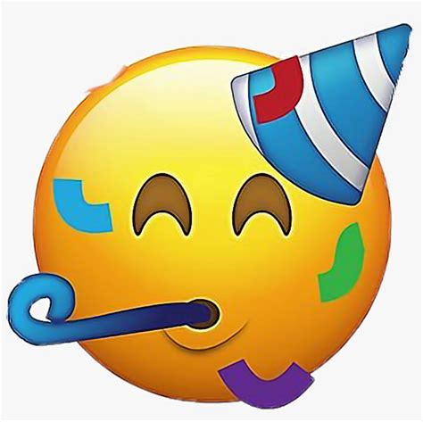 Ios12 Party Emoji Emojis Face Happy Partytime Partyhat Party Face