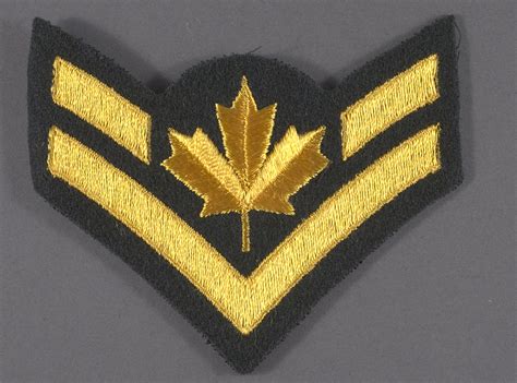 Insignia Rank Corporal Canadian Armed Forces National Air And