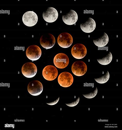 Lunar Eclipse 2015 Stock Photo Alamy
