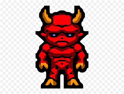 Pixel Demon Devil Pixel Art Emojidevil Emoticon Free Transparent