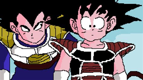 Pixilart Kid Vegeta And Kid Goku By Wasabifour