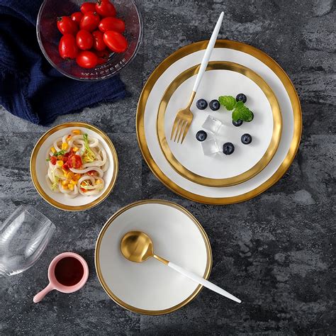 Find a retailer & get dixie® paper products today! gold inlay dinnerware collection ceramic plate and bowl ...