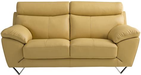 Leather sofa set is your magical answer to enhance your home beauty and functionality with comfort and durability. Yellow Italian Leather Sofa & Loveseat Set 2 Pcs American ...