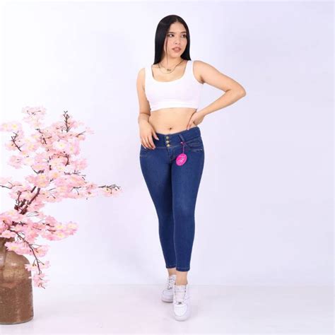 Pantalones Jeans Mujer Licrado Denim Generico