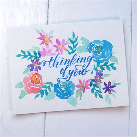 Watercolor Greeting Card Tombow Usa Blog