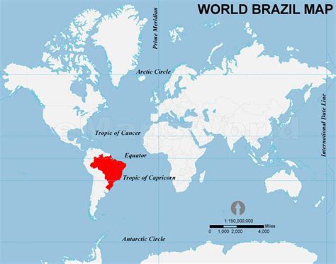 World Brazil Map Brazil Location In World