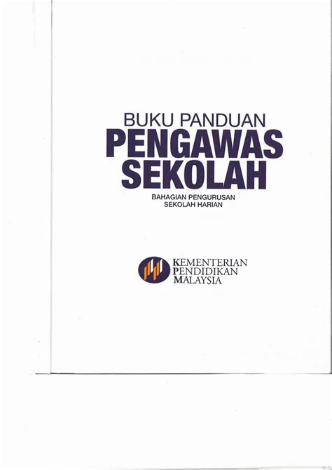 Buku Panduan Pengurusan Pengawas Sekolah Malaykufa