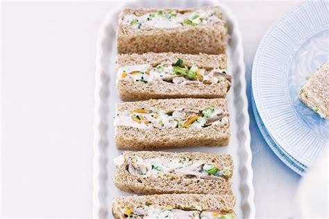 Chicken And Almond Ribbon Sandwiches Recipe High Tea Sandwiches