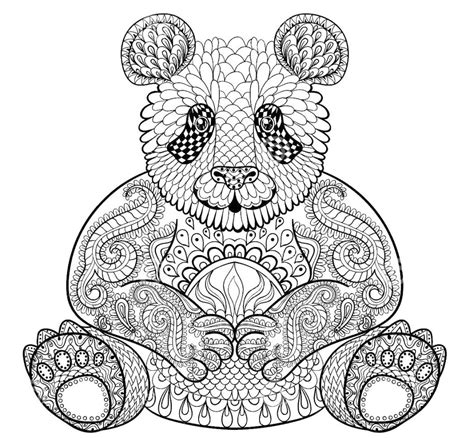 Hard Animal Coloring Page