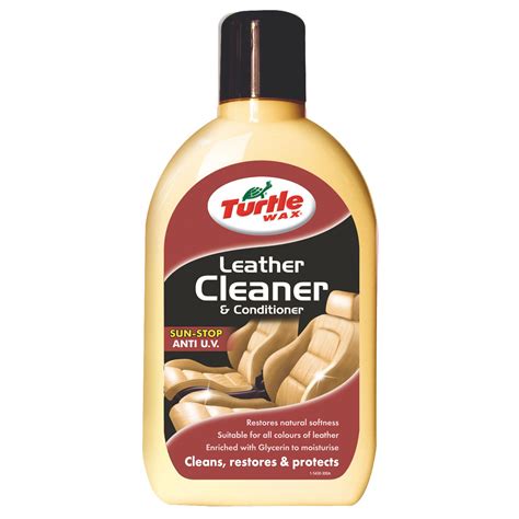 Cleaning leather is essential to keeping the material in good shape. Turtle Wax Leather Cleaner & Conditioner 500ml ...