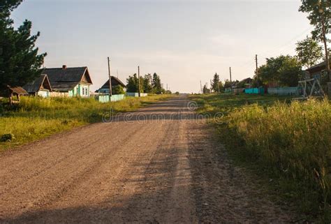 Dirt Road In A Russian Village Stock Image Image Of Home Nature