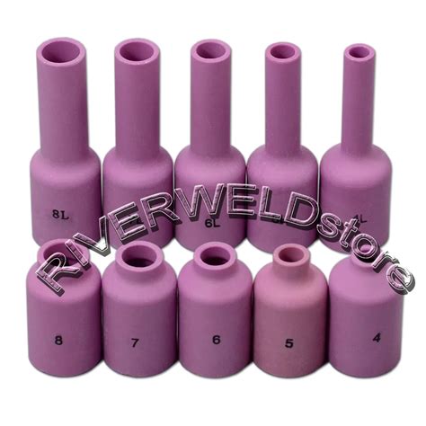 Tig Consumables Long Gas Lens Alumina Cup Kit Fit Tig Welding Torch Wp