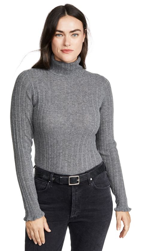 Paige Chelsea Turtleneck Sweater In Thunder Modesens