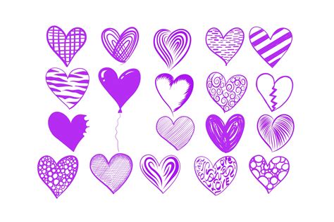 Doodle Hearts Drawing Clipart Free Stock Photo Public Domain Pictures