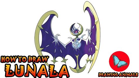 Get pokemon coloring pages lunala for free in hd resolution. how to draw lunala from pokemon