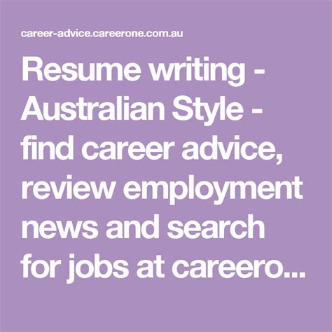 Browse upwork's catalog of resume writing services to purchase the exact service you need to get your resume writing project done quickly and efficiently. Resume writing - Australian Style - find career advice ...
