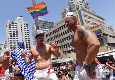 Photo Gay Men Dance In Tel Aviv Gay Pride Parade Israel