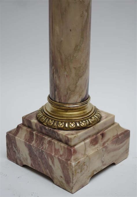 Italian Marble Column Pedestal With Corinthian Capital For Sale At 1stdibs