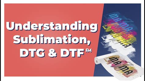 Sublimation Dtg And Dtf Vs Screen Print Transfers Fm Expressions Youtube