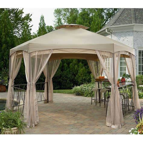 Made with steel frame for reliability. Clayton Hexagon Replacement Canopy and Net - RipLock 350 ...
