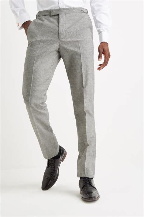 Tailored Fit Houndstooth Trousers Buy Online At Moss