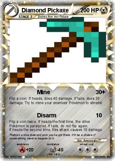 Pokémon Diamond Pickaxe 15 15 Mine My Pokemon Card