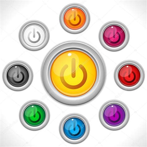 Buttons Colors Web On Off — Stock Vector © Gubh83 5470515