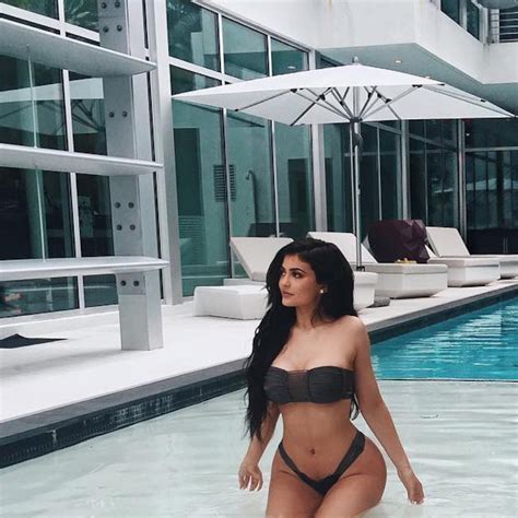 Kylie Jenner Wears A Thong Bikini And Takes A Dip E Online Uk