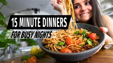 Minute Dinners For Busy Nights Fast Healthy Youtube