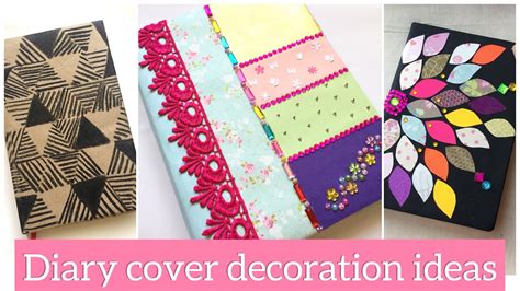 How To Decorate Personal Diary Notebook Diy Diary Decoration Ideas Diary Cover Design
