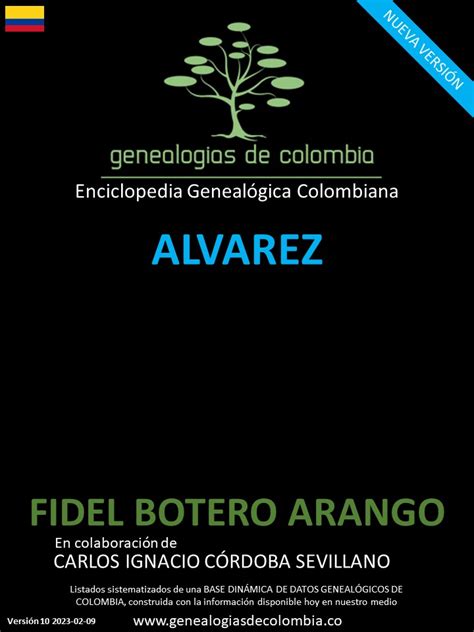 Genealog As De La Famila De Apellido Alvarez En Colombia