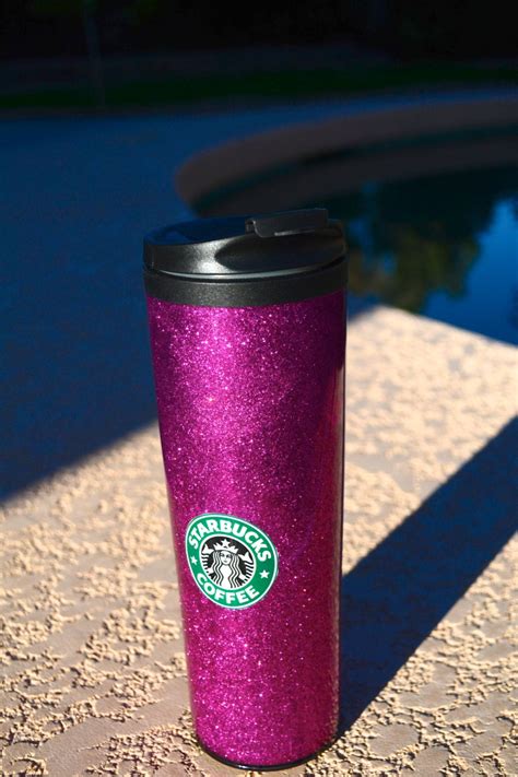 Items Similar To Starbucks Hot Pink Glitter Tumbler Cup On Etsy
