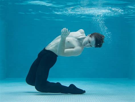 Underwater Men Bulging Underwater In Ballet Tights