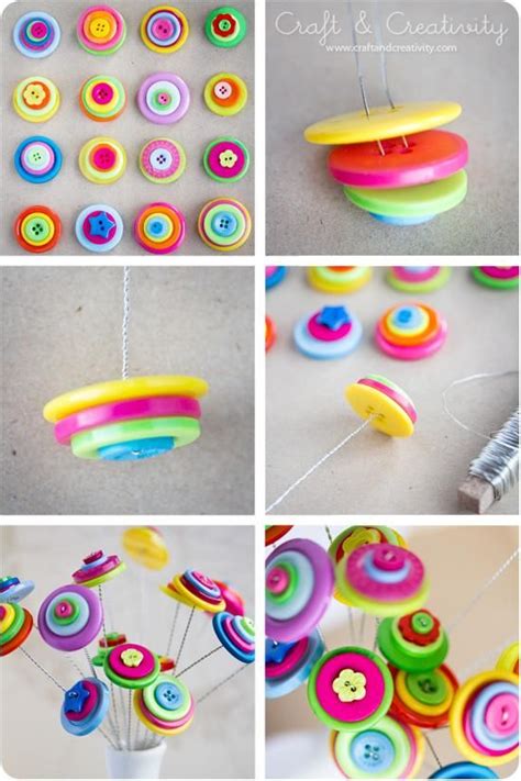 23 Easy To Make And Extremely Creative Button Crafts Tutorials Button