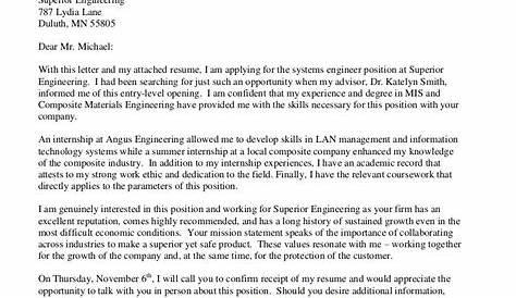 cover letter for technology job