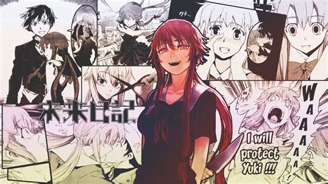 Wallpaper Mirai Nikki Anime Girls Gasai Yuno Manga X Tomaszsowa Hd