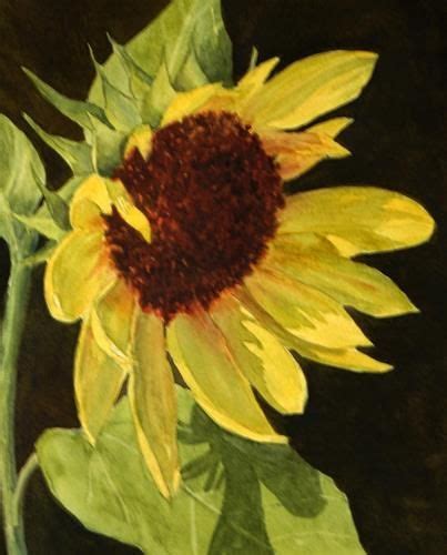 Dpw Original Fine Art Auction Sunflower Smile Vikki Bouffard